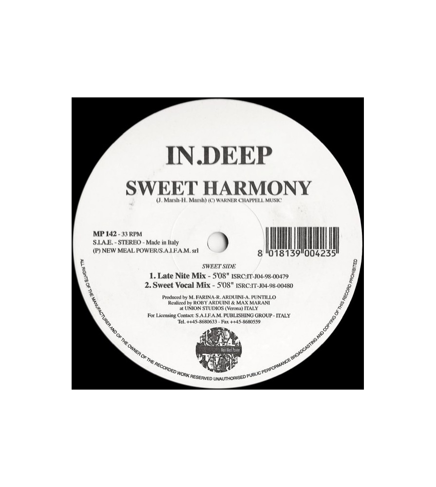In Deep – Sweet Harmony