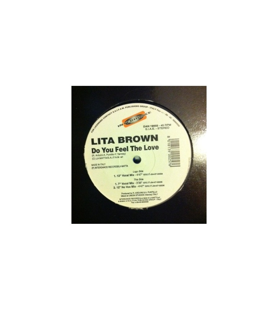 Lita Brown – Do You Feel The Love (IMPORT)