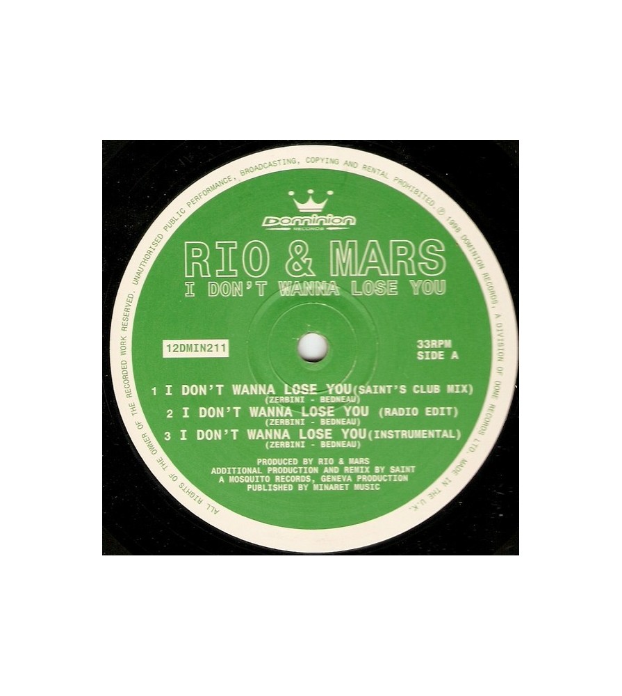Rio & Mars – I Don't Wanna Lose You 