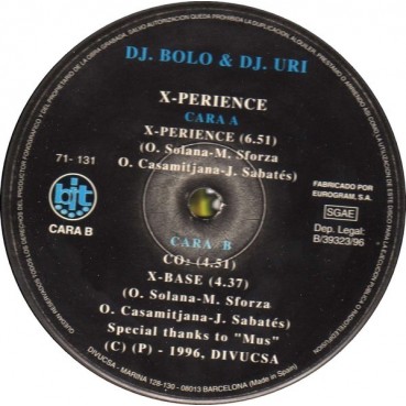 DJ Bolo & DJ. Uri - X-Perience