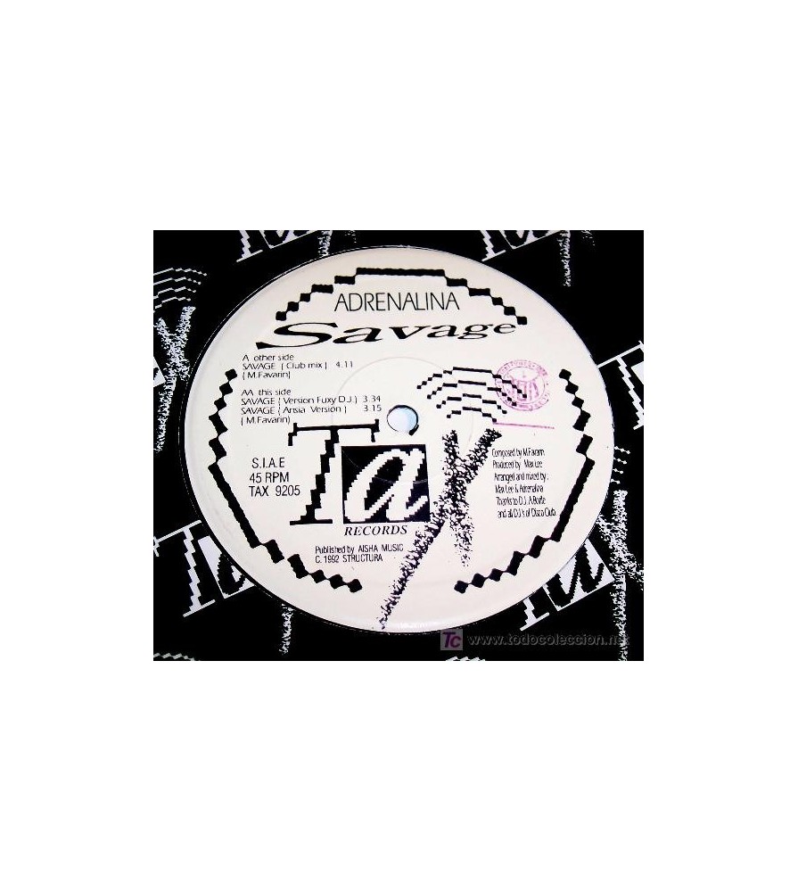 Adrenalina ‎– Savage (IMPORT)