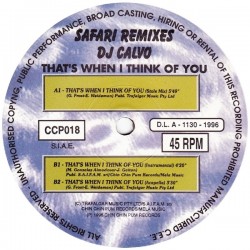Safari - That's When I Think Of You (2 MANO,DISCO NUEVO.PELOTAZO 90'S)
