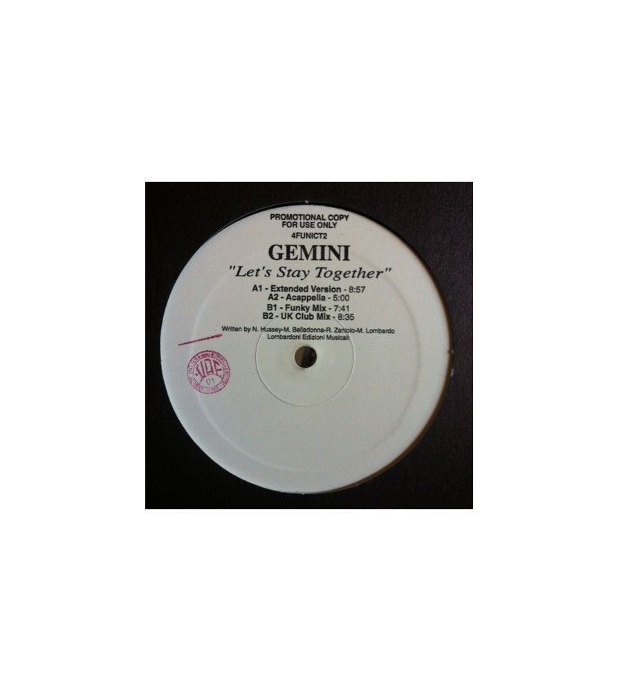 Gemini  ‎– Let's Stay Together 