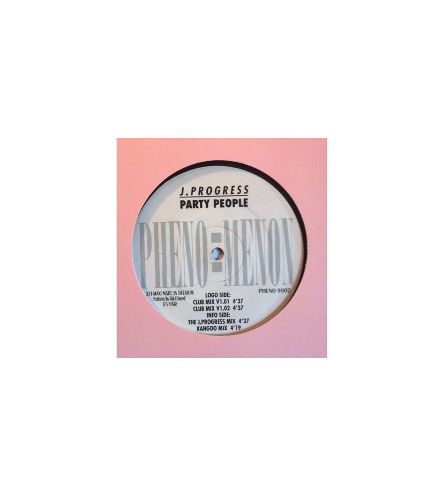 J. Progress ‎– Party People  (TEMAZO LIMITE¡¡)