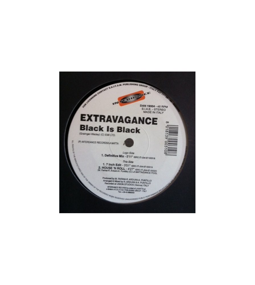 Extravagance ‎– Black Is Black 