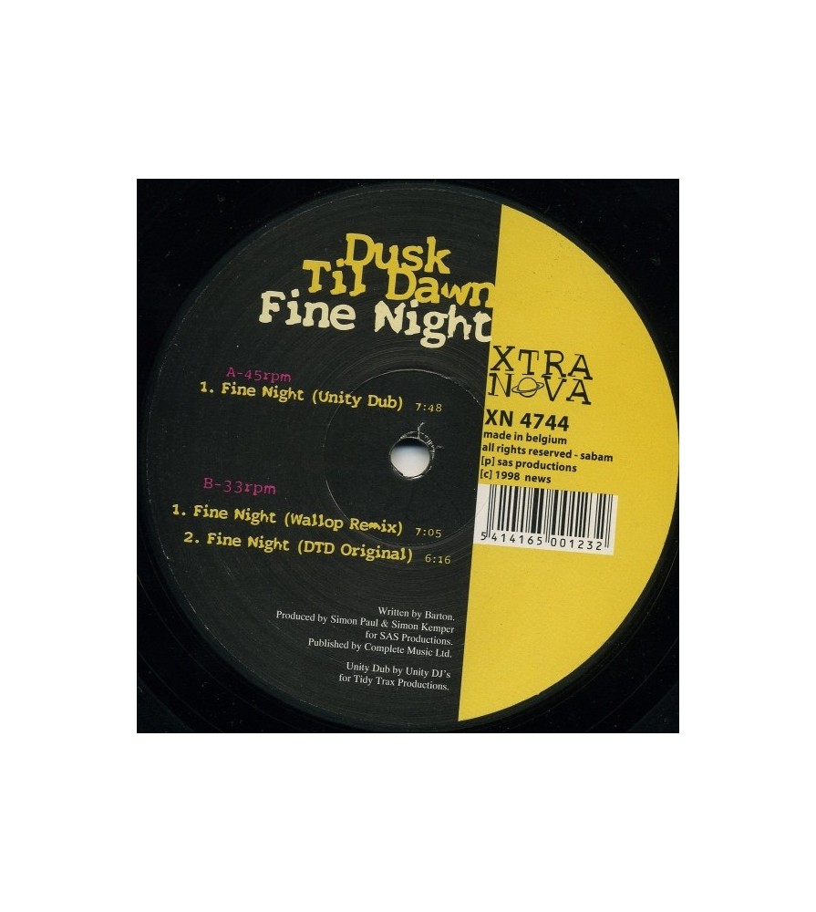 Dusk Til Dawn ‎– Fine Night (IMPORT)