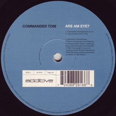 Commander Tom – Are Am Eye (EDICIÓN UK) Commander Tom – Are Am Eye (EDICIÓN UK)
