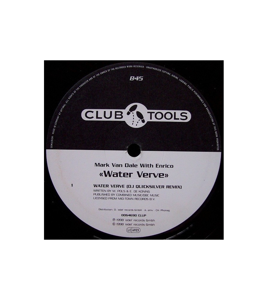 Mark Van Dale With Enrico ‎– Water Verve 