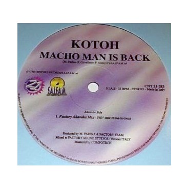 Kotoh ‎– Macho Man Is Back