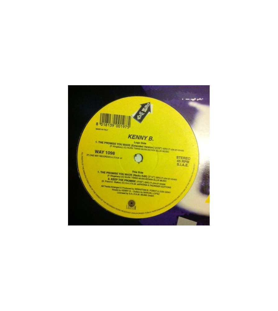 Kenny B  ‎– The Promise You Made 