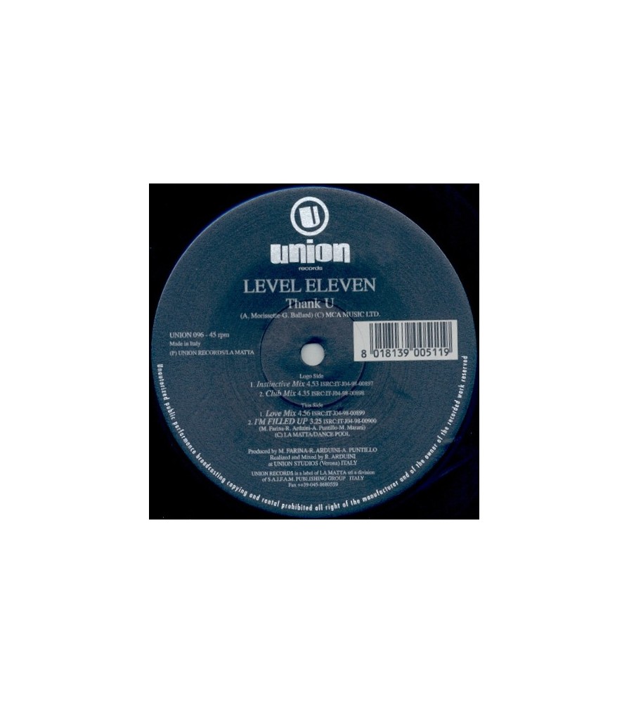 Level Eleven ‎– Thank U 