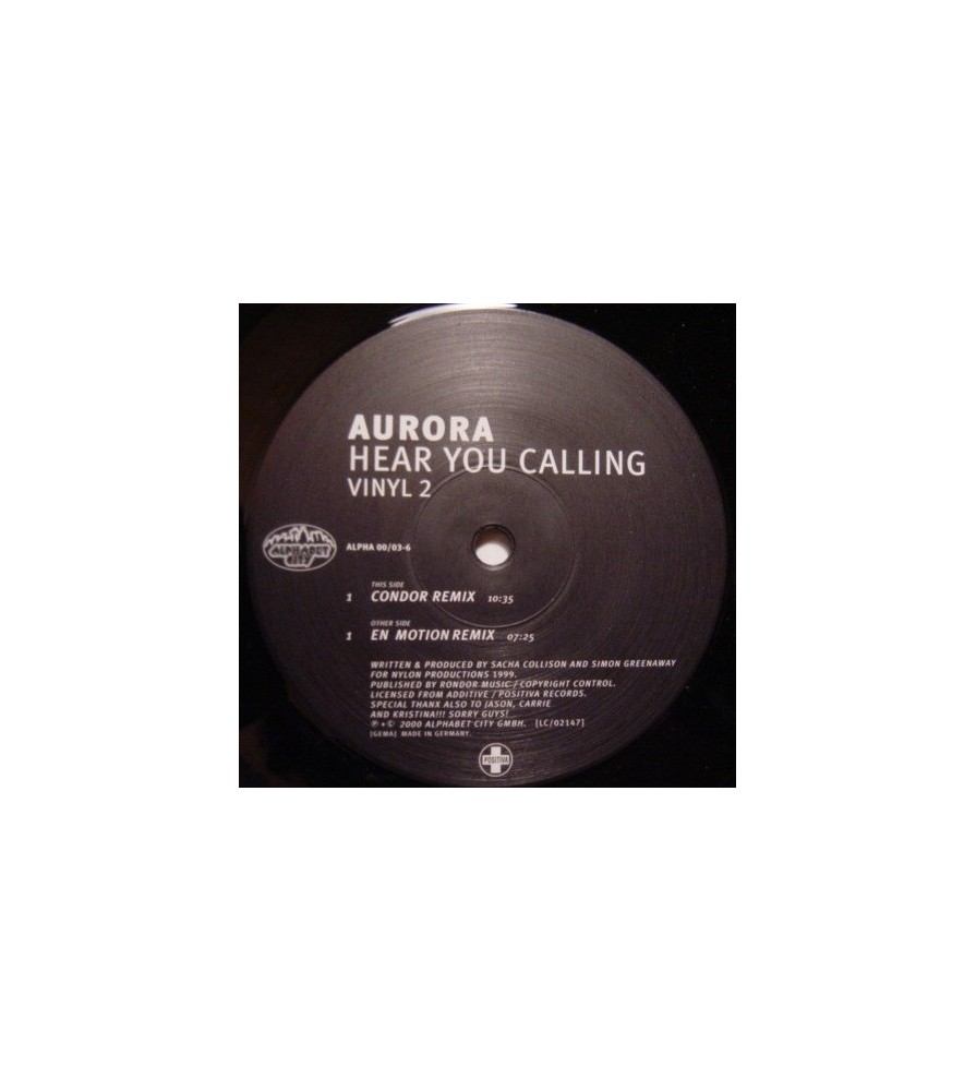 Aurora ‎– Hear You Calling (Condor mix)