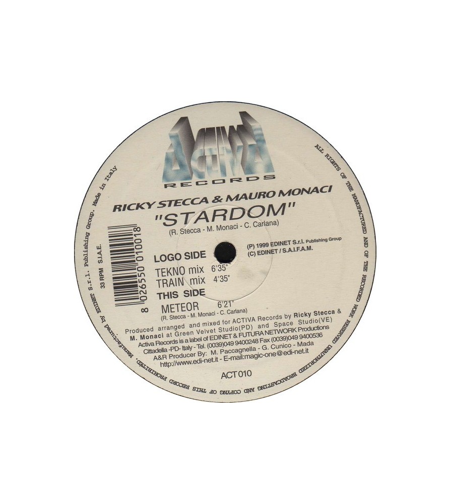 Ricky Stecca & Mauro Monaci ‎– Stardom 
