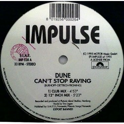 Dune  ‎– Can't Stop Raving (IMPORT)