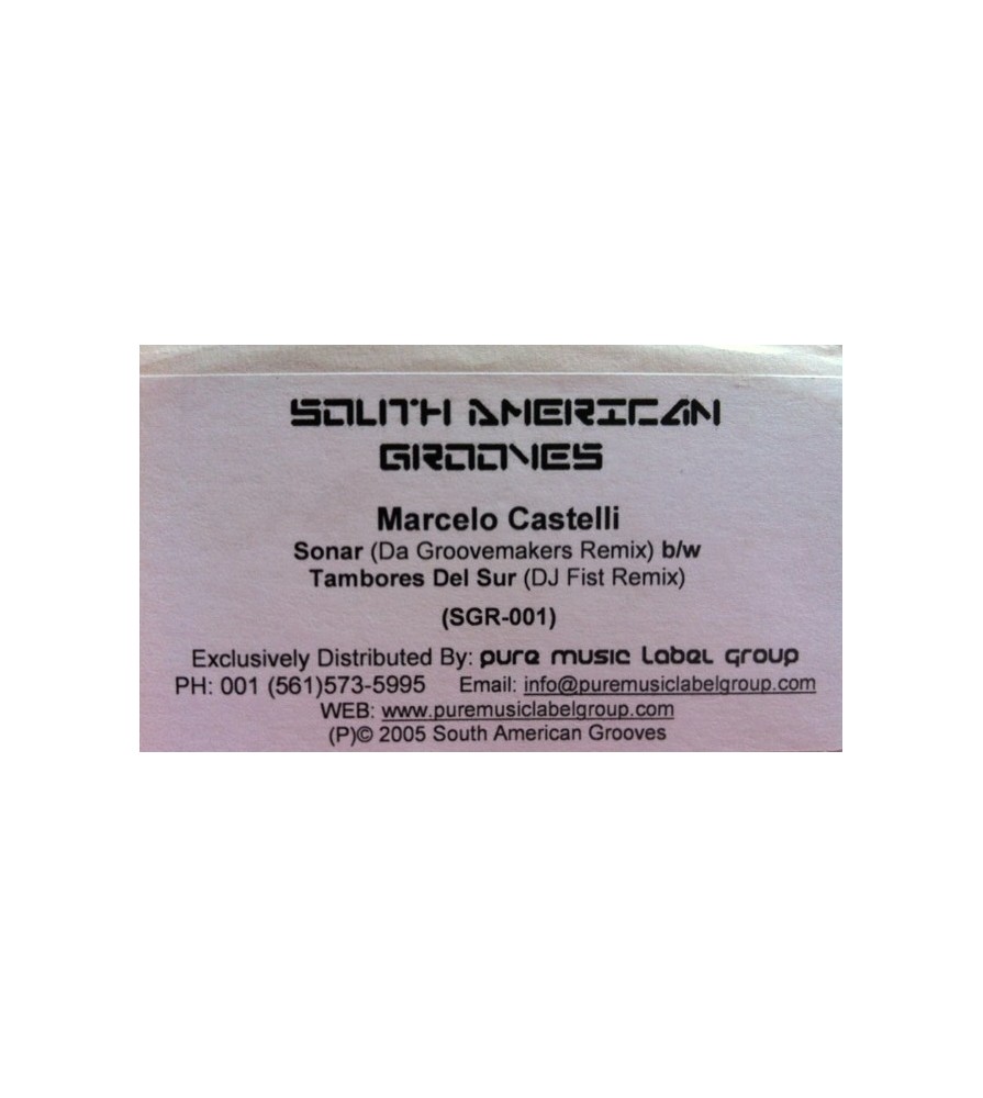 Marcelo Castelli ‎– Sonar / Tambores Del Sur (Remixes) 