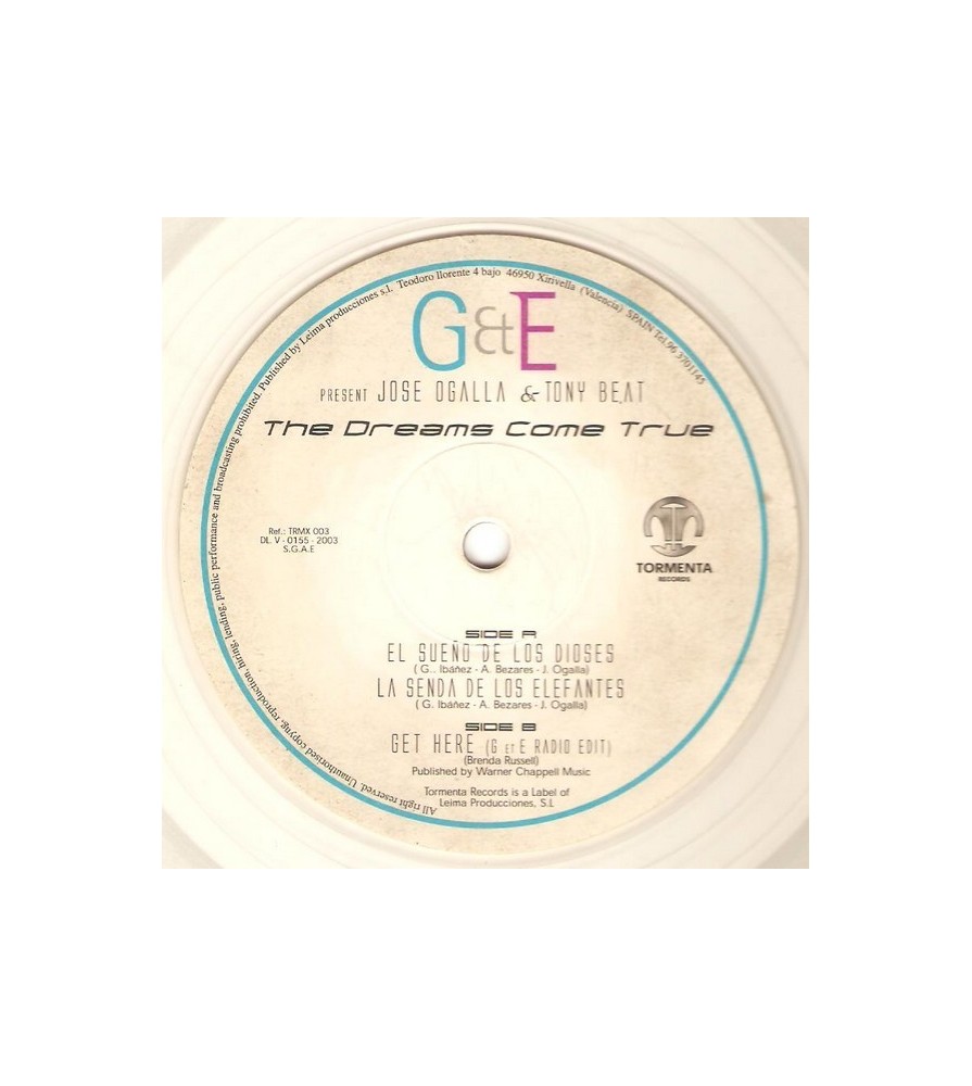 Jose Ogalla And Tony Beat ‎– The Dreams Come True 