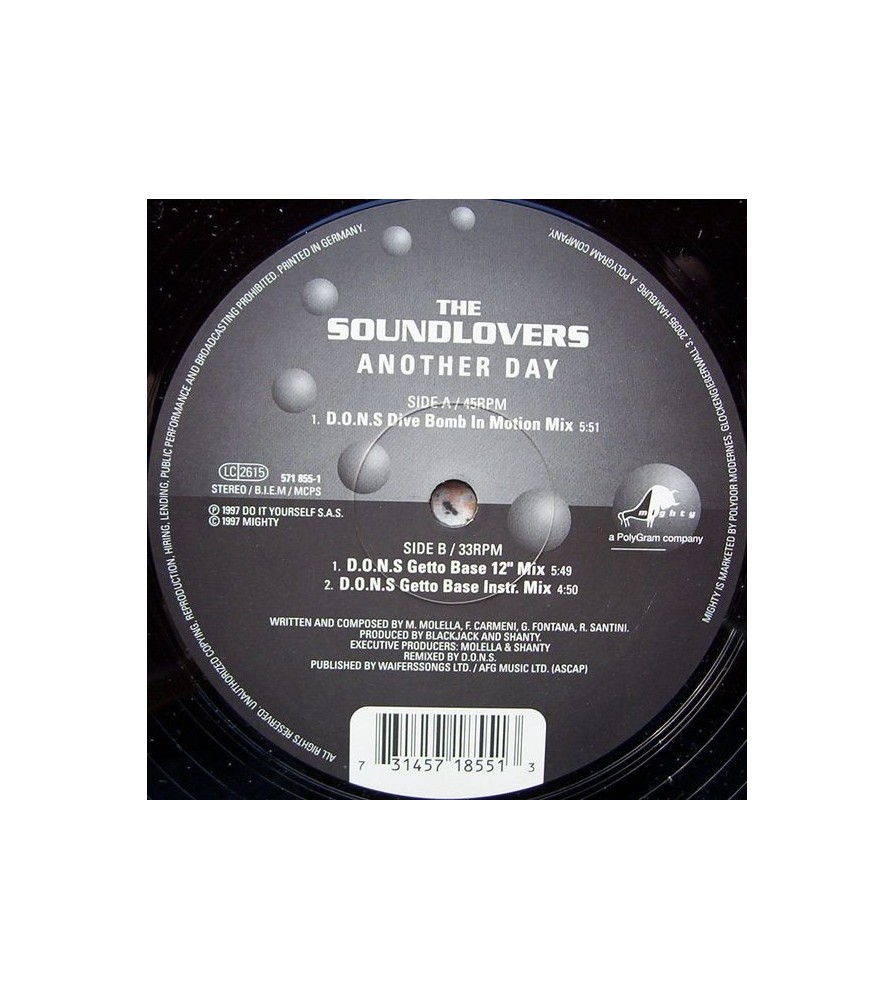 The Soundlovers ‎– Another Day (MELODIA DEL 97¡)