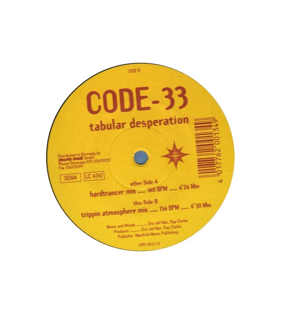Code-33 ‎– Tabular Desperation 