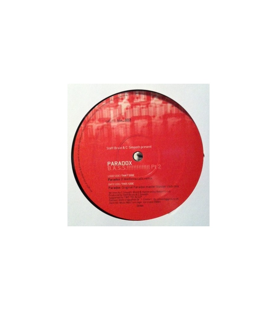 PARADOX ‎– B.A.S.S.!!!!!!!!!!!!!! Pt 2 