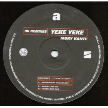 Mory Kante  ‎– Yeke Yeke ('96 Remixes) 