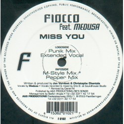 Fiocco Feat. Medusa  ‎– Miss You 