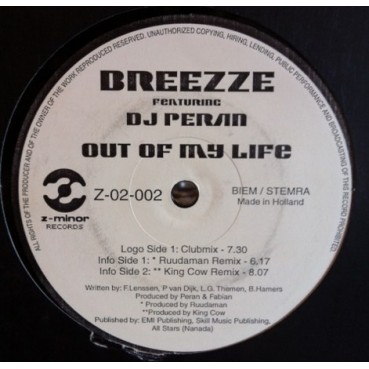 Breeezze - Out Of My Life (IMPORT¡¡ Melodion Coliseum¡¡)