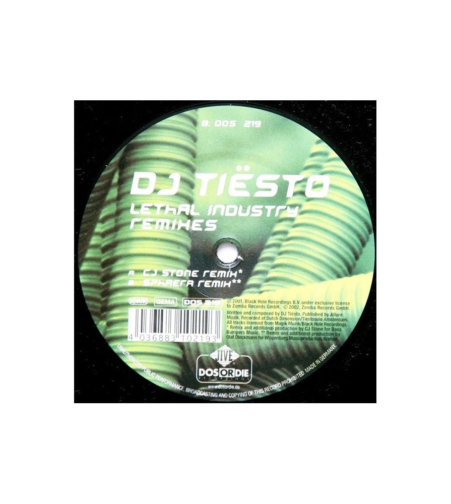 DJ Tiesto ‎– Lethal Industry (Remixes)