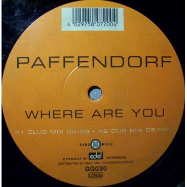 Paffendorf – Where Are You (MELODIA DEL 99) Paffendorf – Where Are You (MELODIA DEL 99)