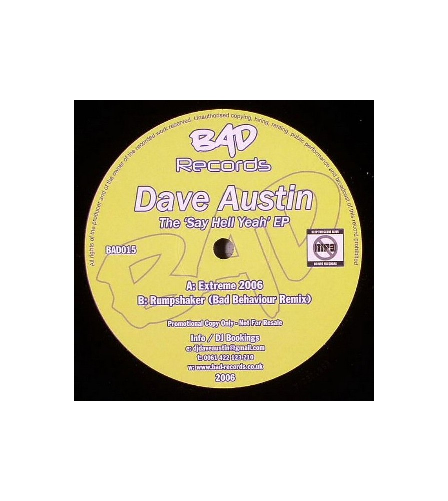 Dave Austin ‎– The Say Hell Yeah EP