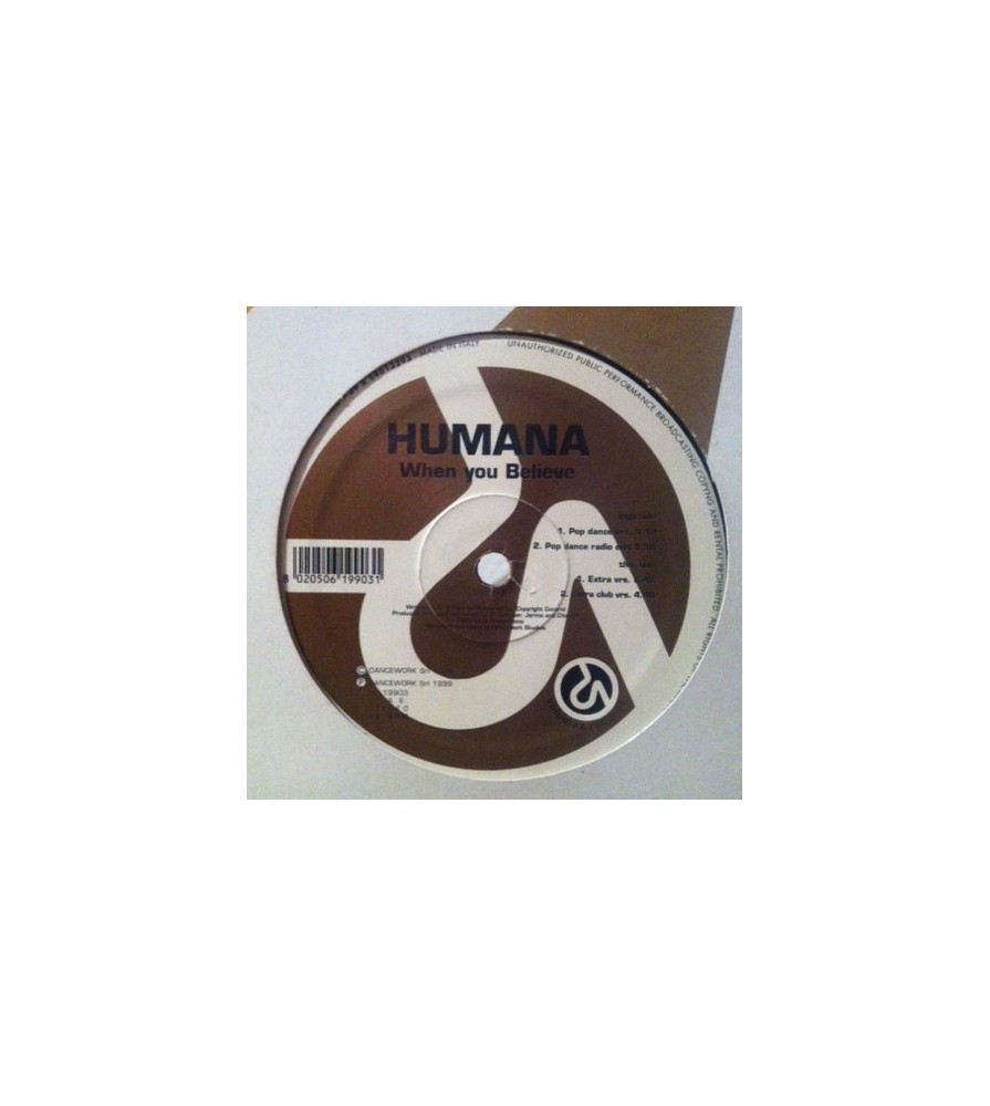 Humana ‎– When You Believe (IMPORT)