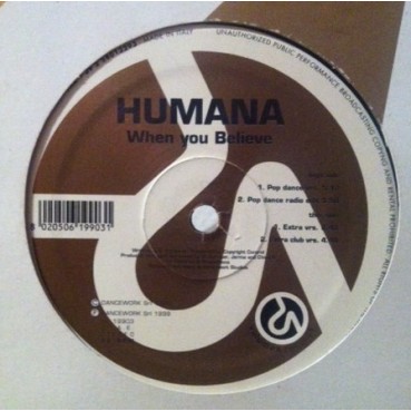 Humana ‎– When You Believe (IMPORT)