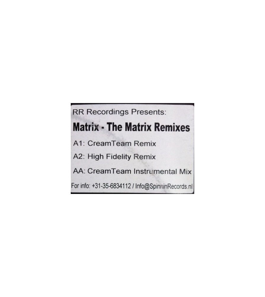 The Matrix ‎– The Matrix (Remixes) 
