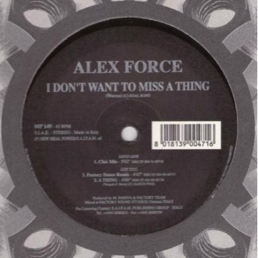 Alex Force  - I Don't Want To Miss A Thing