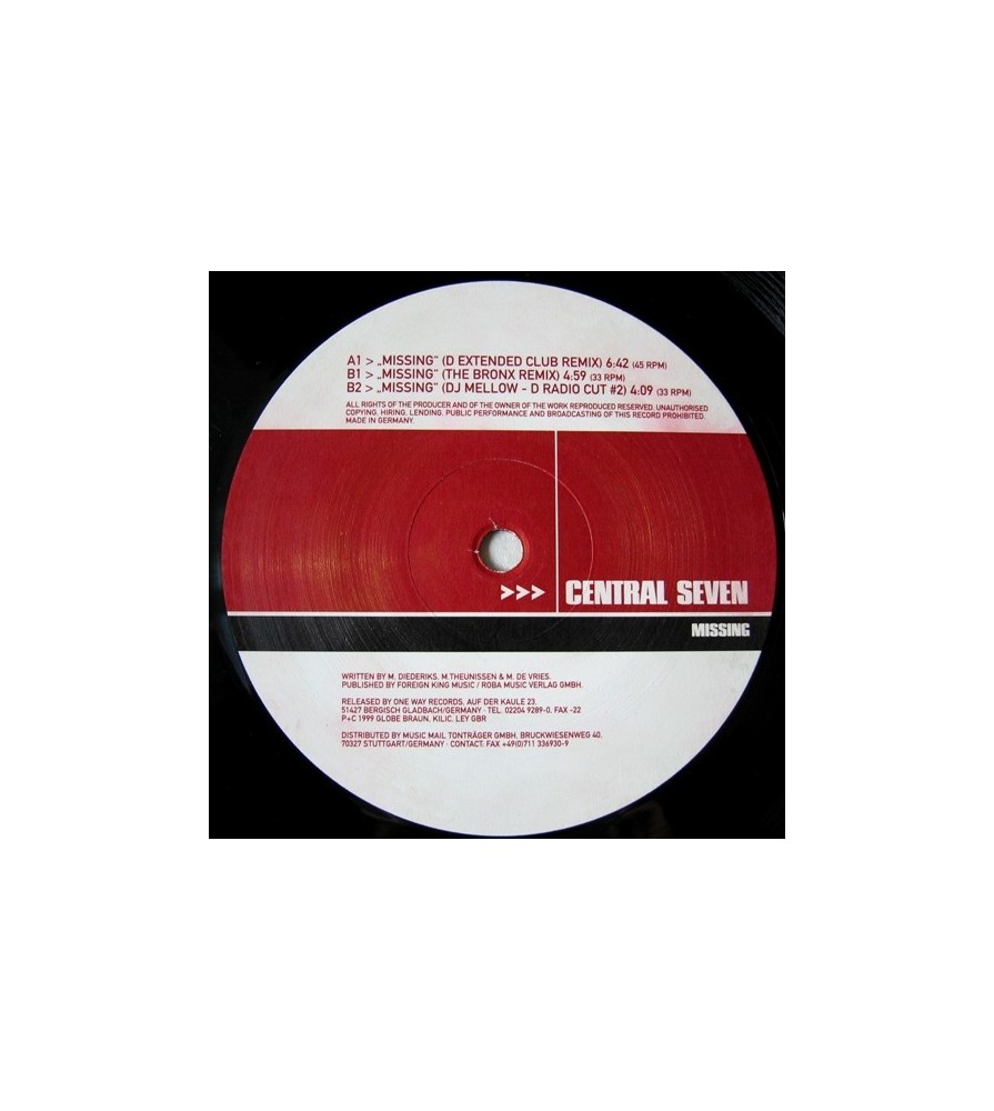 Central Seven ‎– Missing