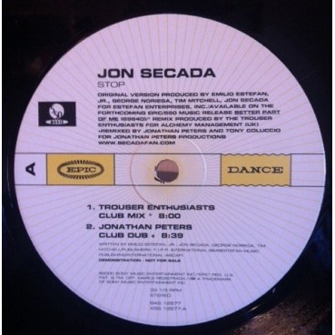 Jon Secada ‎– Stop (TEMAZO TROUSER ENTHUSIASTS)