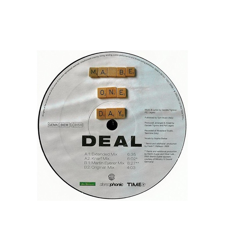 Deal ‎– Maybe One Day 
