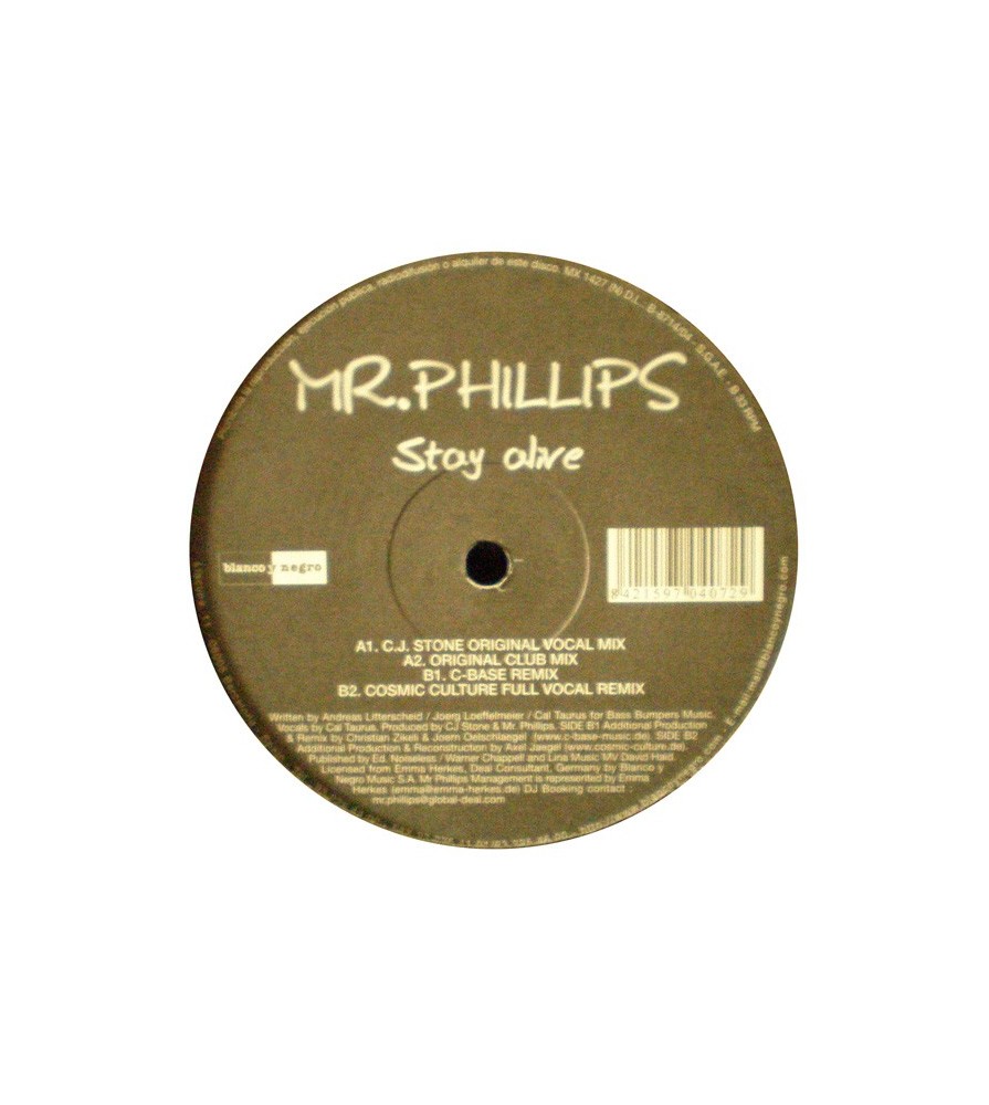 Mr. Phillips ‎– Stay Alive 