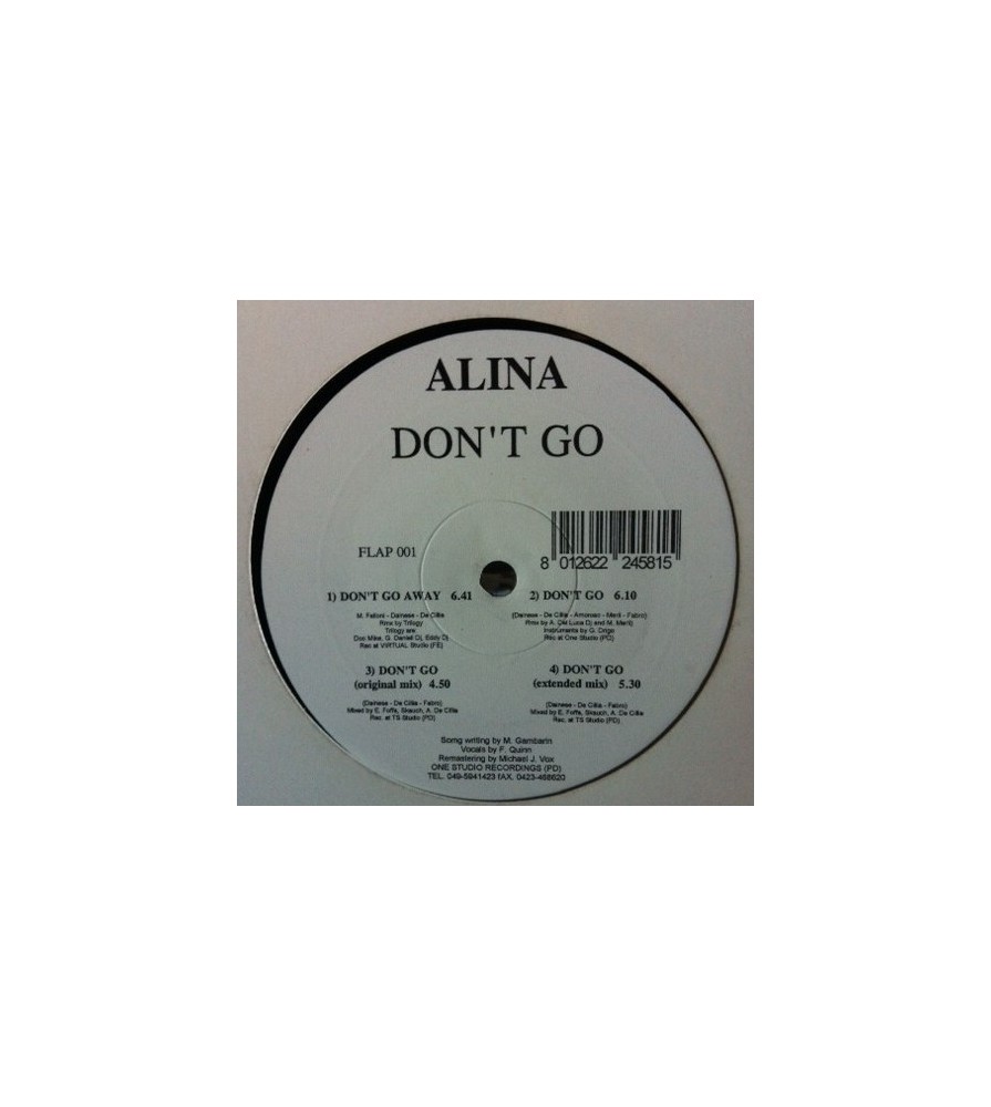 Alina ‎– Don't Go (BUSCADISIMO¡¡¡)