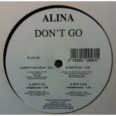 Alina ‎– Don't Go (BUSCADISIMO¡¡¡)
