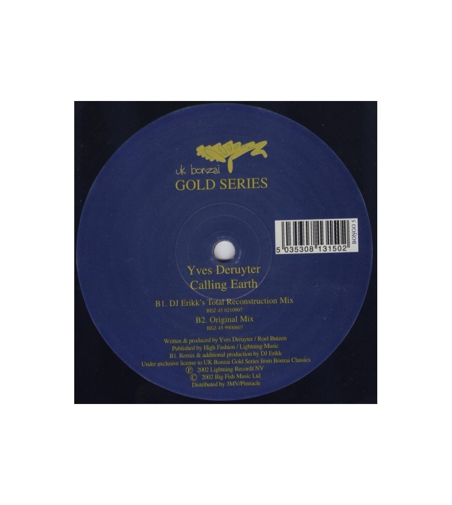 Yves Deruyter ‎– Calling Earth 2002 