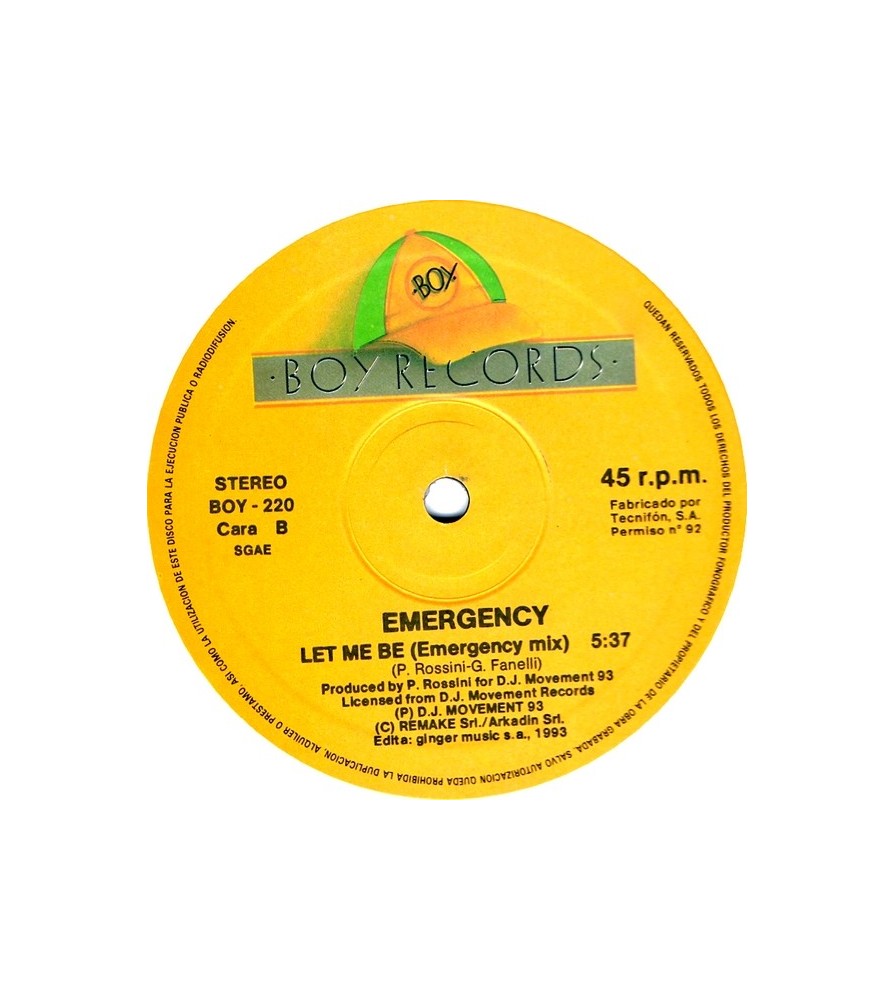 Emergency – Let Me Be (TEMAZO BOY RECORDS)