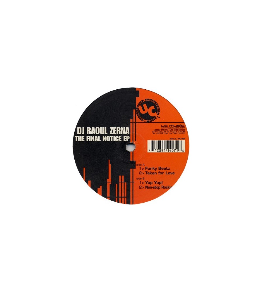 DJ Raoul Zerna ‎– The Final Notice EP (TEMAZO CORTE A2)