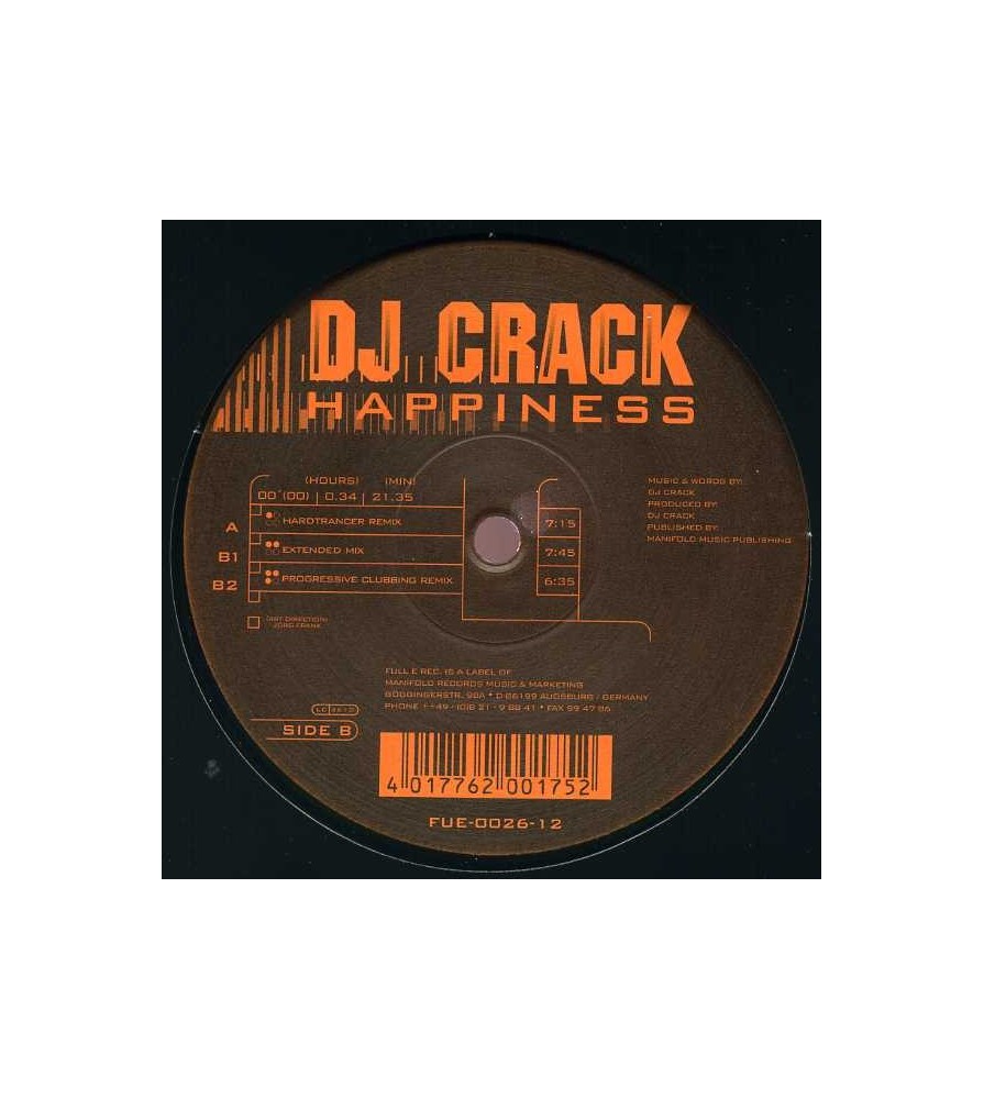  DJ Crack ‎– Happiness 