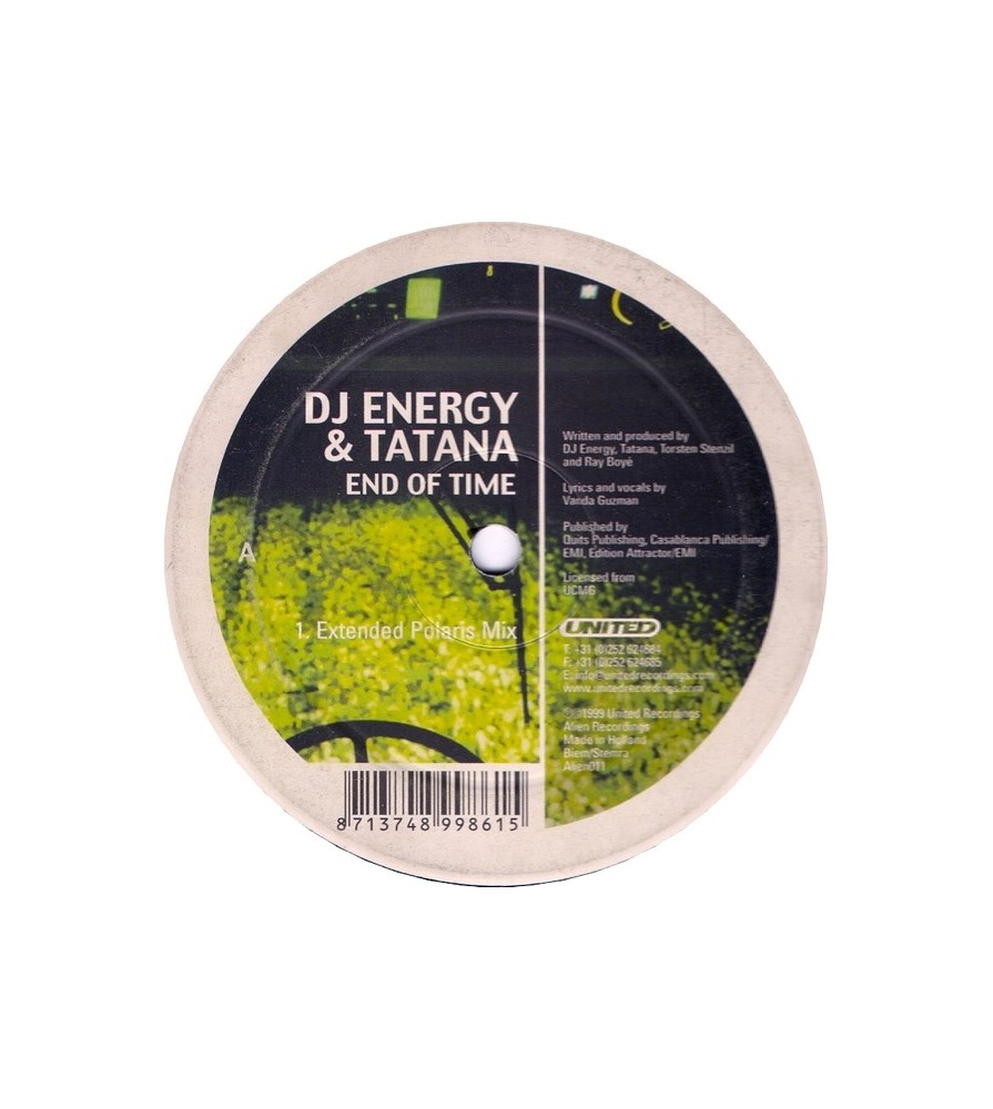 DJ Energy & Tatana – End Of Time (EDICIÓN HOLANDESA)