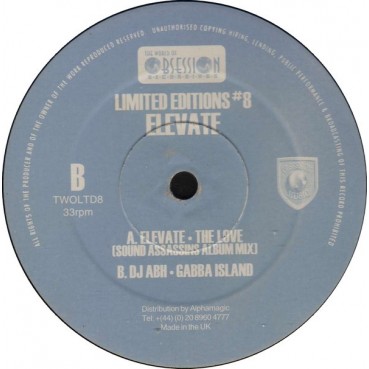 Elevate  / DJ ABH ‎– The Love / Gabba Island (MAKINA)