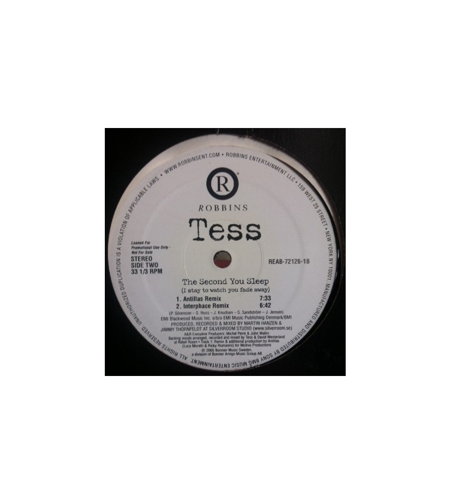 Tess ‎– The Second You Sleep (IMPORT)