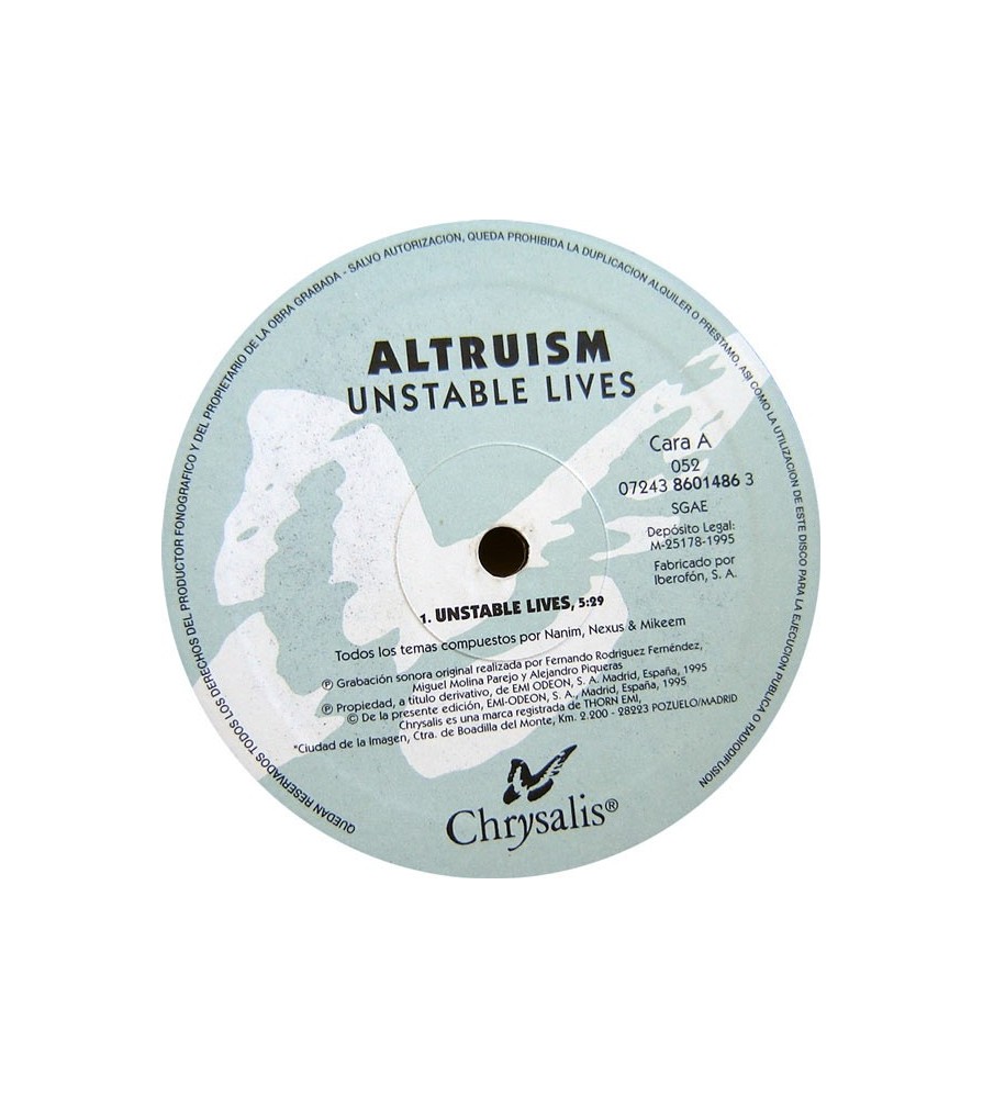 Altruism ‎– Unstable Lives