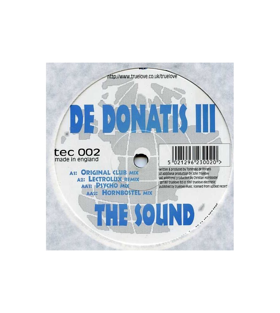 De Donatis III ‎– The Sound (TEMAZO DEL 97¡)