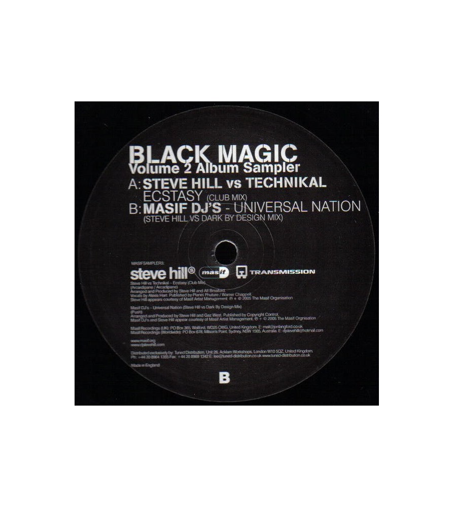 Steve Hill vs Technikal / Masif DJ's - Black Magic Album Sampler (Volume 2)