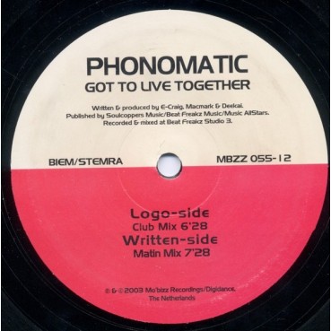 Phonomatic ‎– Got To Live Together 